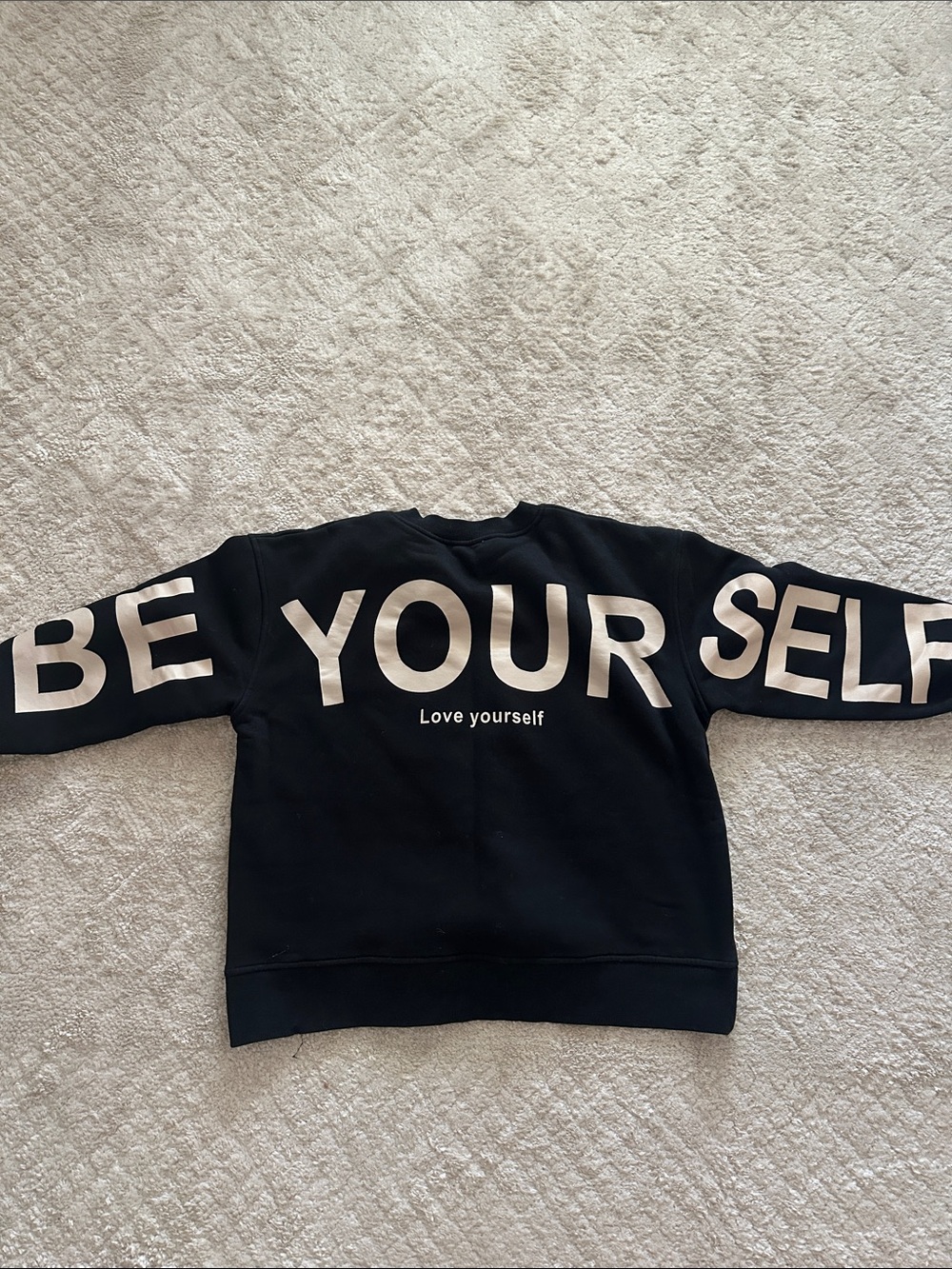 Womens black sweatshirt